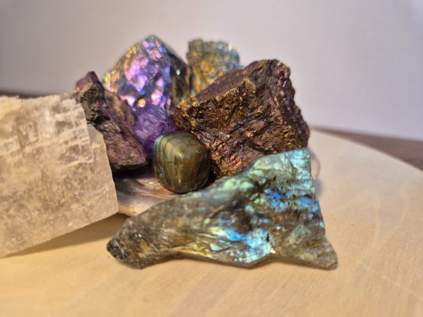 Iridescent, natural- Labradorite, Moonstone, Opal, Peacock Ore.